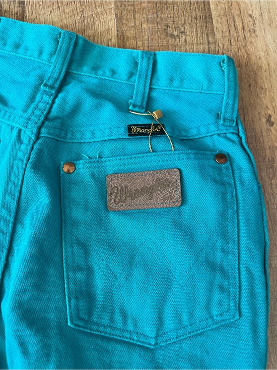 Wrangler Denim - Wrangler Women’s Teal Flare Jeans vintage made in USA